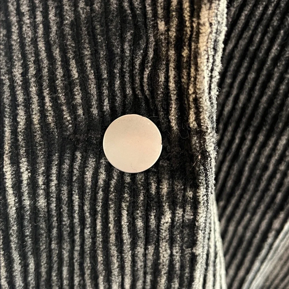 POL Kennedy Military Black Corduroy Jacket Vintage Patch detail & Pockets Size L - Picture 11 of 17